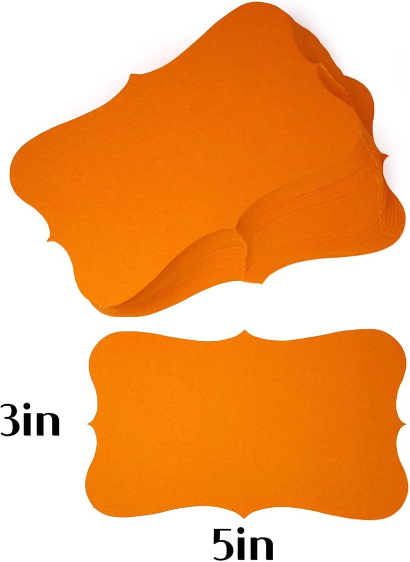 PPAPPAPPIYO 3x5 index card/Set of 72 Blank index cards 180gsm (Orange) - Image 2